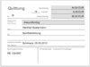Beispiel Ausdruck einer Quittung